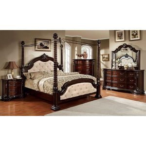 Monte Vista I Ivory/Brown Cherry 5 Pc. Queen Bedroom Set w/ Chest