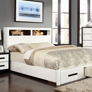 RUTGER White/Black Full Bed