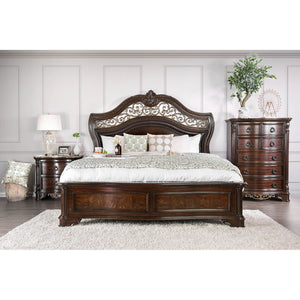 Menodora Brown Cherry 5 Pc. Queen Bedroom Set w/ 2NS