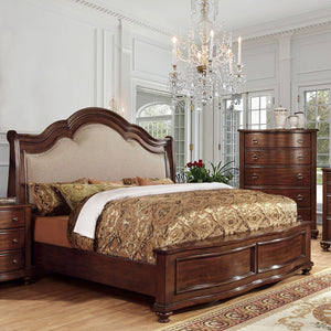 BELLAVISTA Brown Cherry Queen Bed