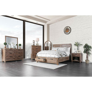 Wynton Weathered Light Oak 5 Pc. Queen Bedroom Set w/ 2NS