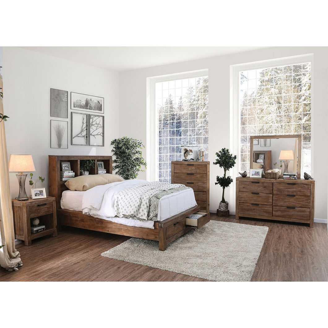 Mcallen Weathered Light Oak 4 Pc. Queen Bedroom Set