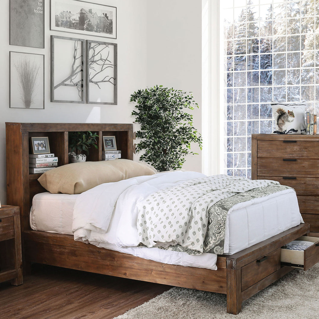 Mcallen Weathered Light Oak E.King Bed