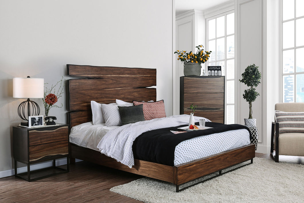 Fulton Dark Oak/Dark Walnut 4 Pc. Queen Bedroom Set