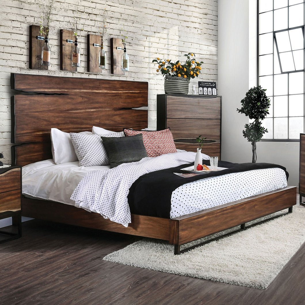 Fulton Dark Oak/Dark Walnut Cal.King Bed