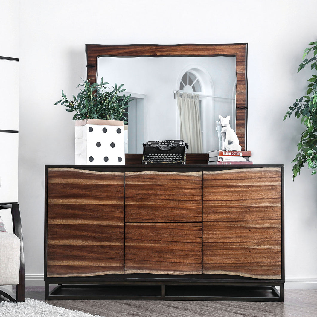 Fulton Dark Oak/Dark Walnut Dresser