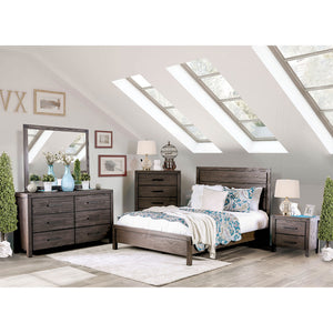 Rexburg Wire-Brushed Rustic Brown 4 Pc. Queen Bedroom Set