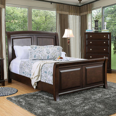 Litchville Brown Cherry Queen Bed image