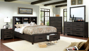 Strasburg Wire-Brushed Brushed Rustic Brown 4 Pc. Queen Bedroom Set