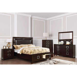 Balfour Brown Cherry 5 Pc. Queen Bedroom Set w/ Chest