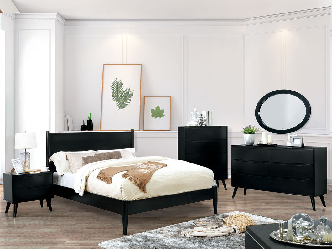 LENNART II Black 4 Pc. Full Bedroom Set