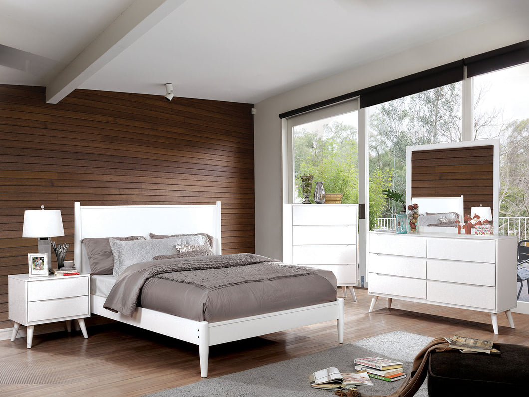 LENNART II White 4 Pc. Full Bedroom Set