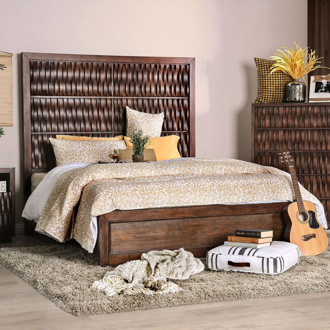 Eutropia Warm Chestnut Queen Bed