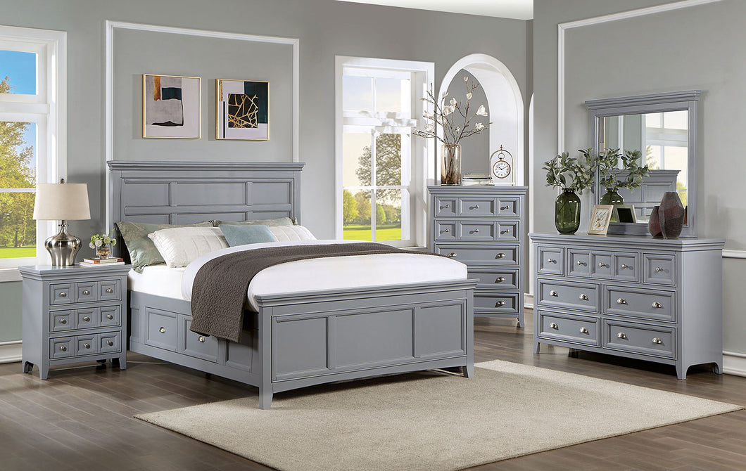 CASTLILE Queen Bed, Gray image