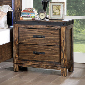 ALBALI Night Stand w/ USB, Walnut image