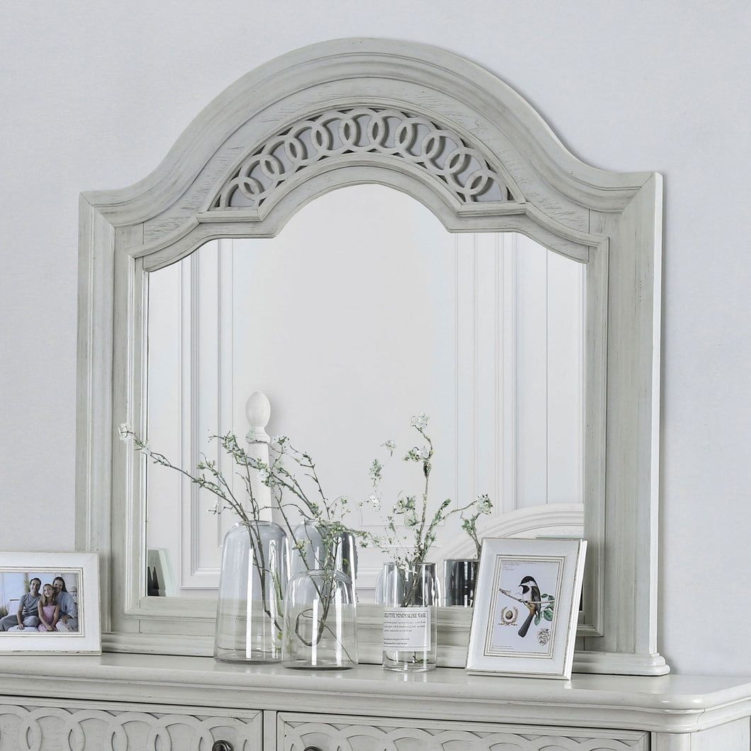 Fantasia Antique White Mirror