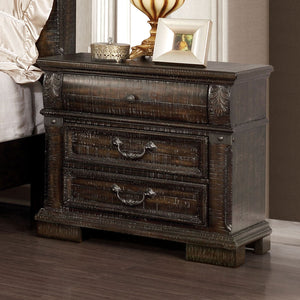 Genevieve Distressed Walnut Night Stand