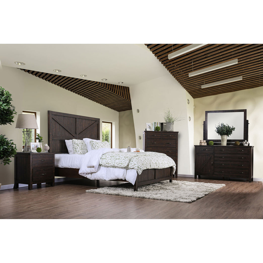 Brenna Espresso 5 Pc. Queen Bedroom Set w/ 2NS