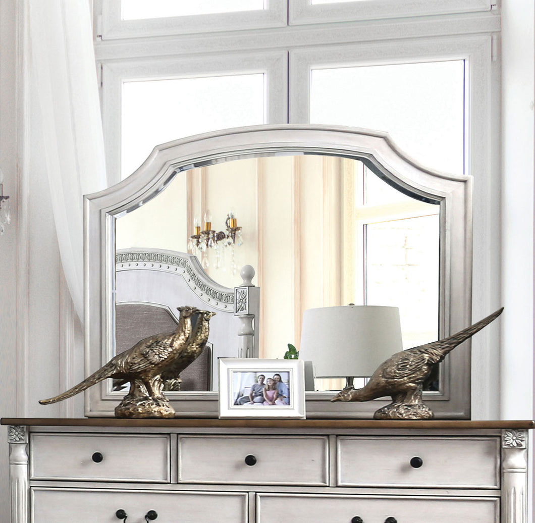 Hesperia Antique White Mirror