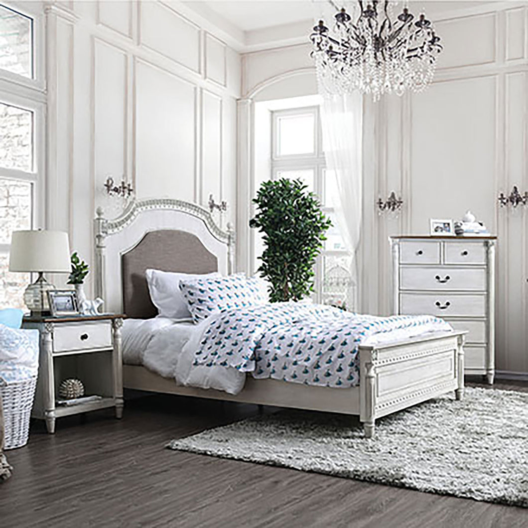 Hesperia Antique White Queen Bed