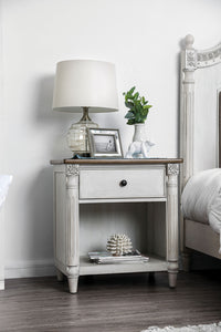 Hesperia Antique White Night Stand