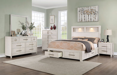 KARLA E.King Bed, White image