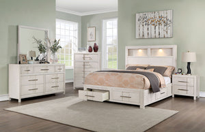 KARLA E.King Bed, White image