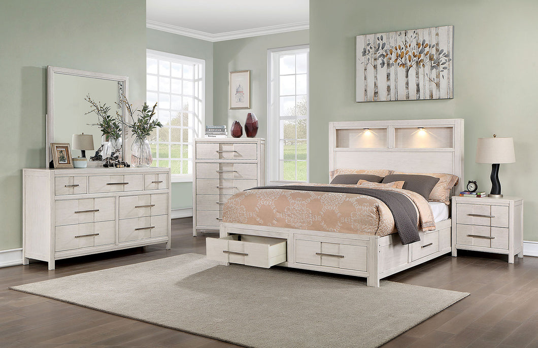 KARLA E.King Bed, White image