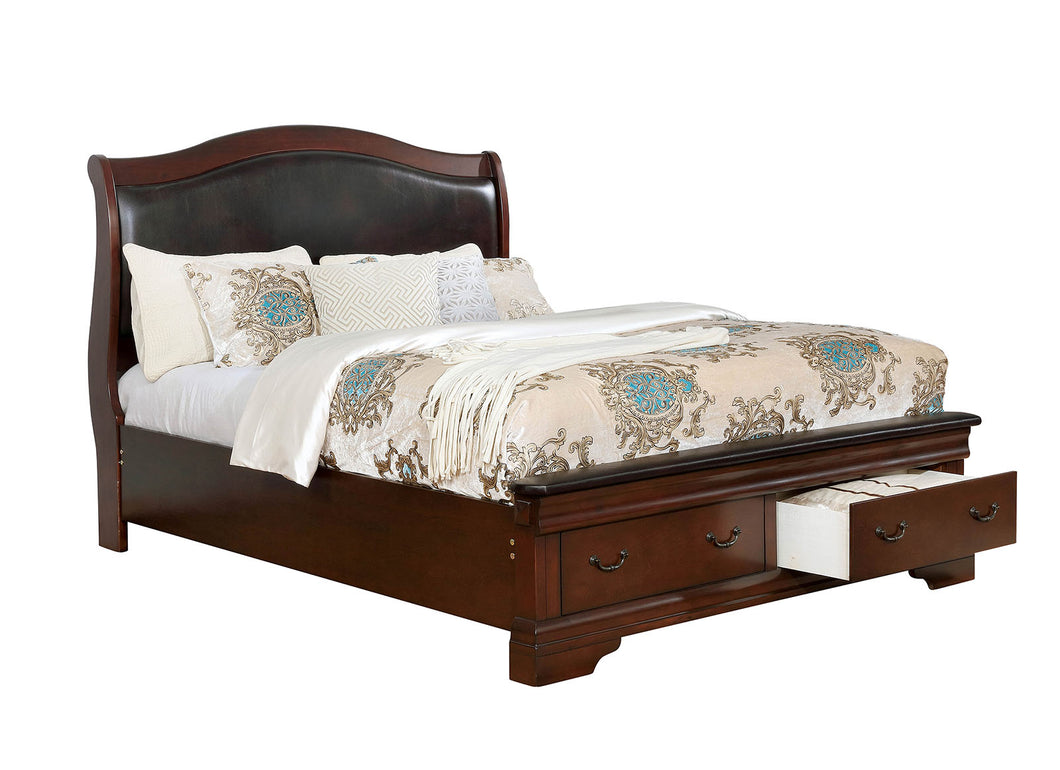 Merida Brown Cherry Cal.King Bed