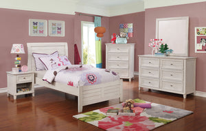 Brogan Antique White 4 Pc. Twin Bedroom Set