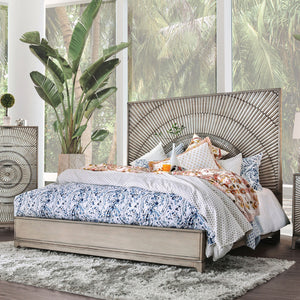 Kamalah Antique Gray Cal.King Bed