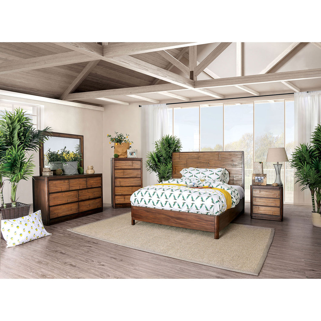 Covilha Antique Brown 4 Pc. Queen Bedroom Set