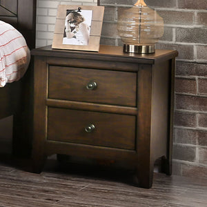 Westhope Dark Walnut Night Stand w/ USB Outlet