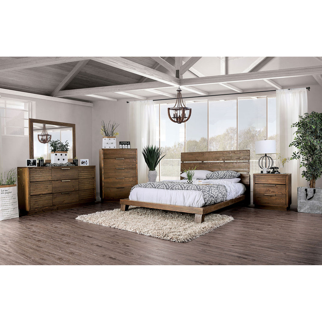 Tolna Walnut 5 Pc. Queen Bedroom Set w/ Chest