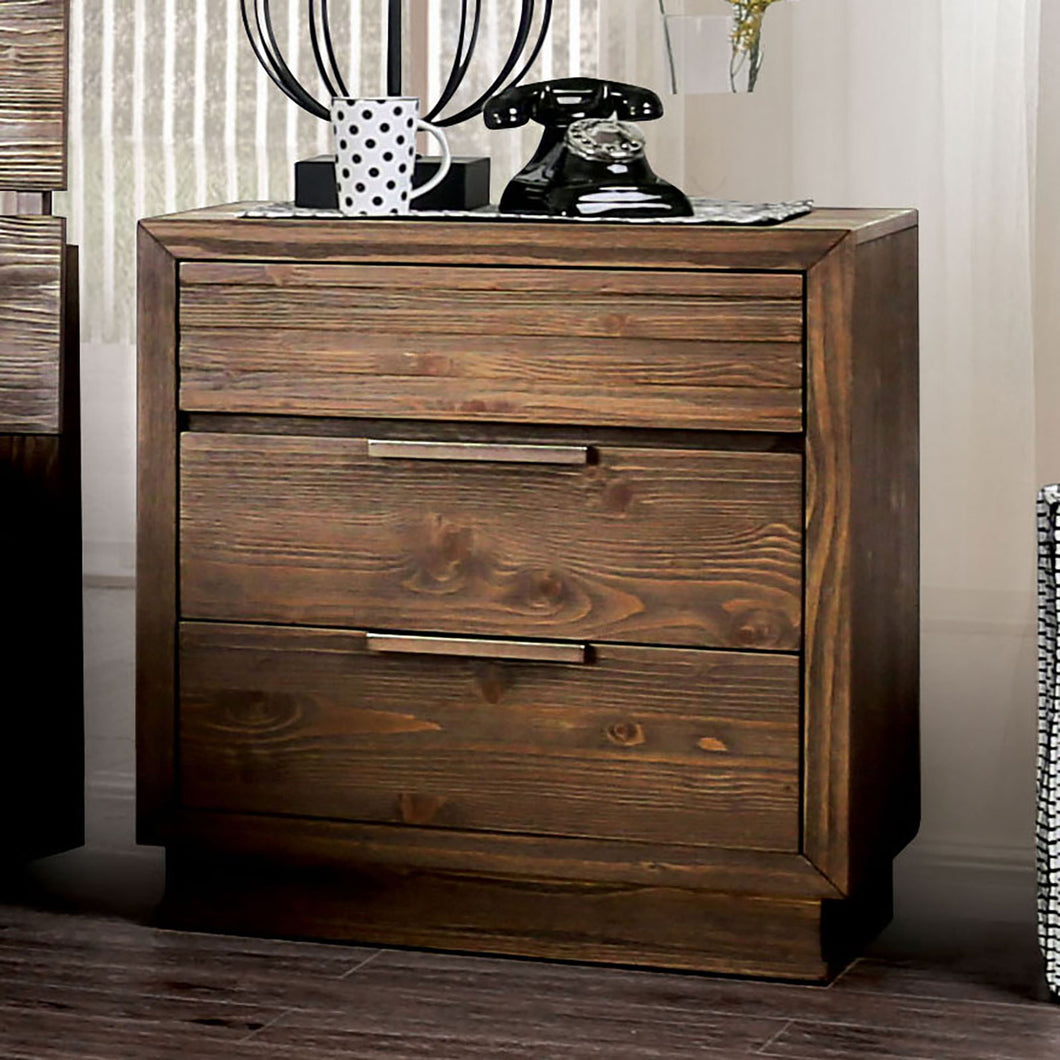 Tolna Walnut Night Stand w/ USB Outlet