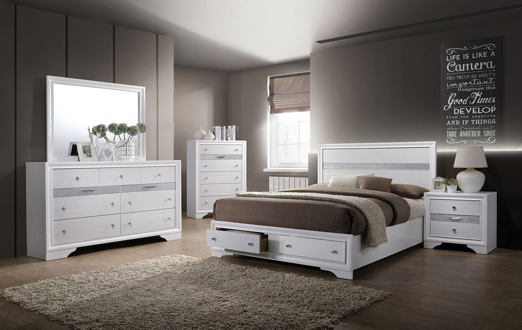 Chrissy White 4 Pc. Queen Bedroom Set