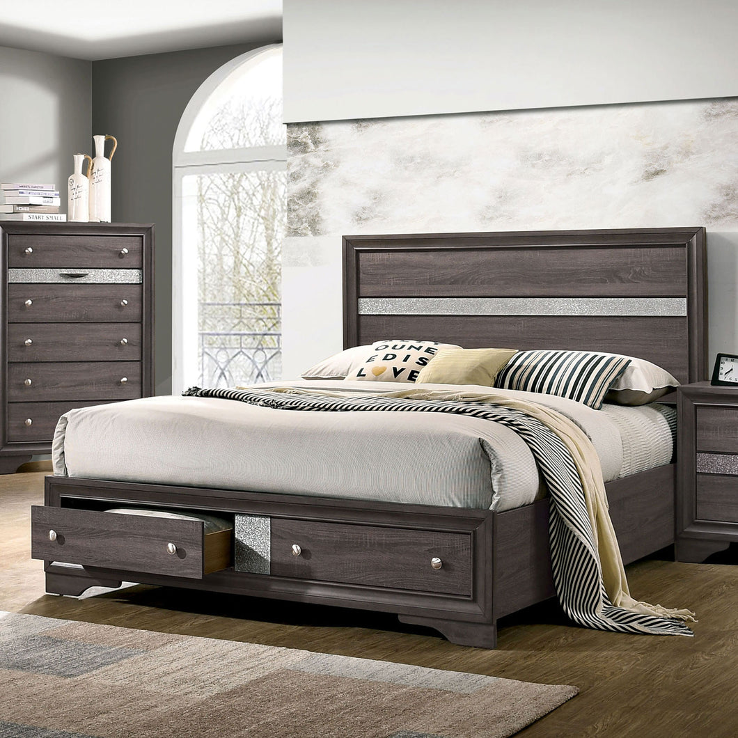 Chrissy Gray Queen Bed