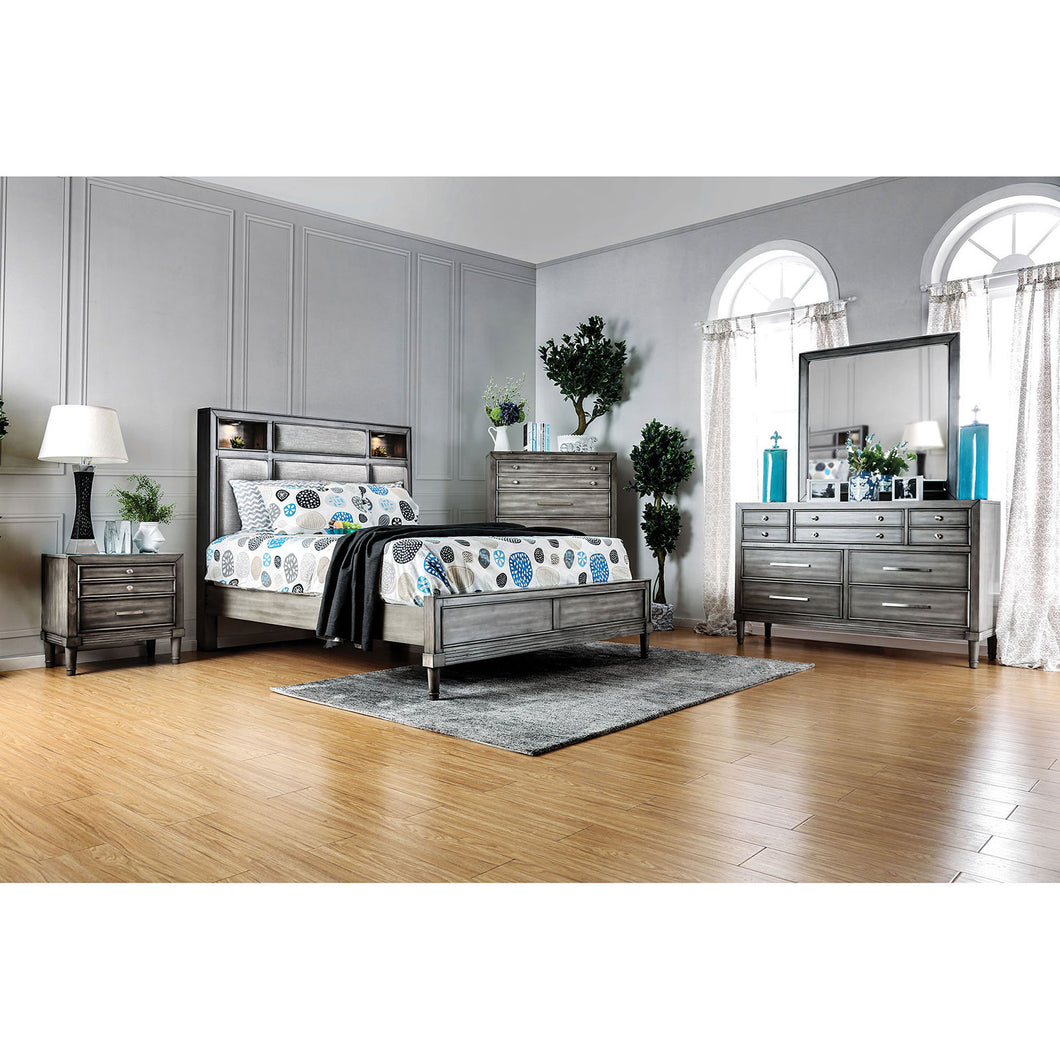 DAPHNE Gray 4 Pc. Queen Bedroom Set