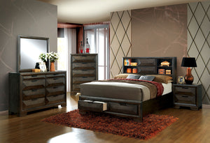 NIKOMEDES Espresso 4 Pc. Queen Bedroom Set