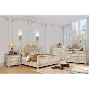 Ammanford Antique Whitewash 5 Pc. Queen Bedroom Set w/ Chest