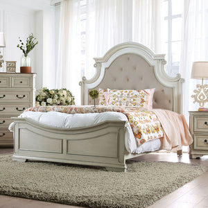 Pembroke Antique Whitewash Queen Bed