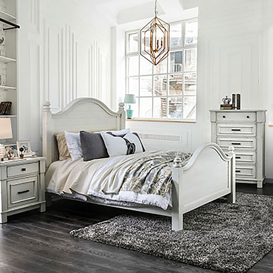 Daria Antique White Queen Bed