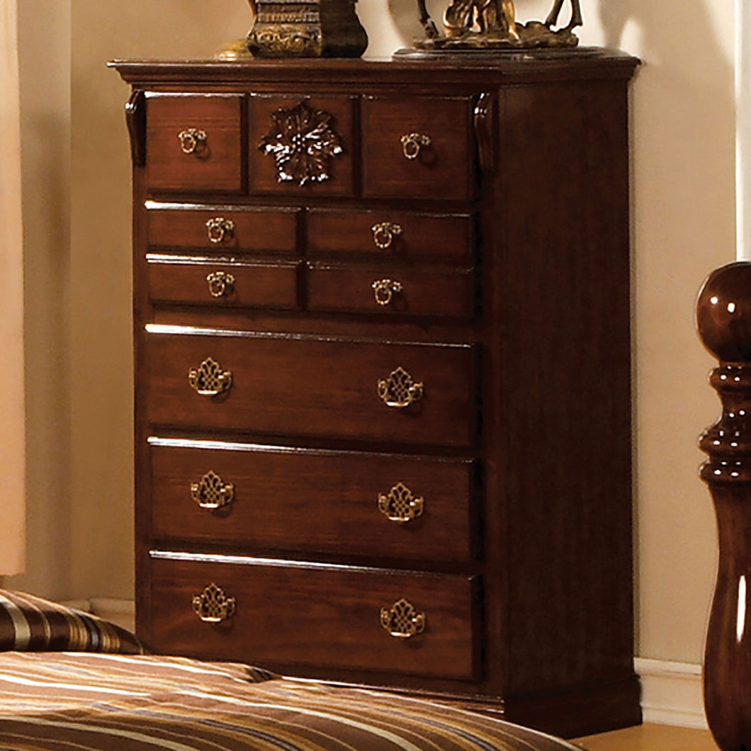 Tuscan II Glossy Dark Pine Chest