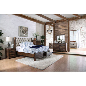 Hutchinson Rustic Natural Tone/Beige 4 Pc. Queen Bedroom Set