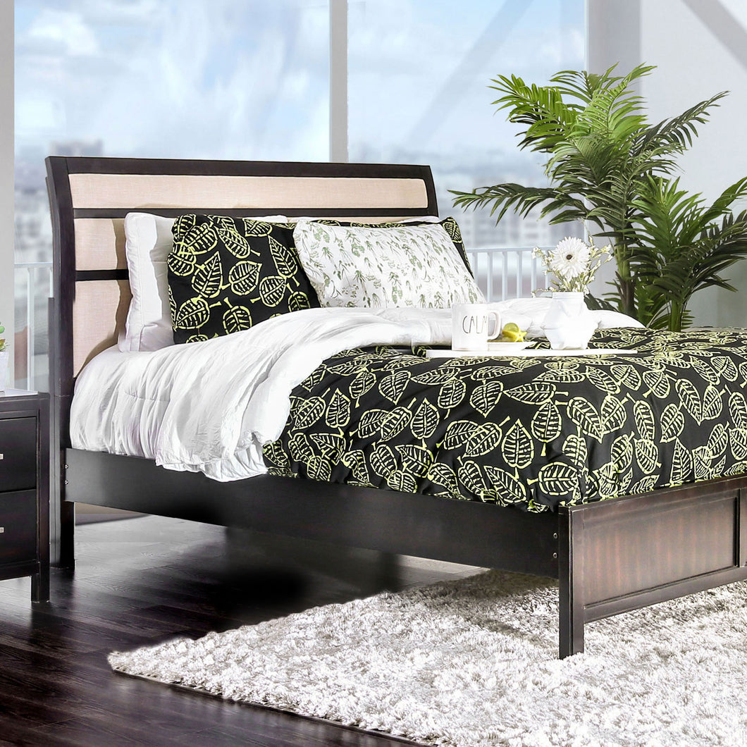 Berenice Espresso/Beige Queen Bed image