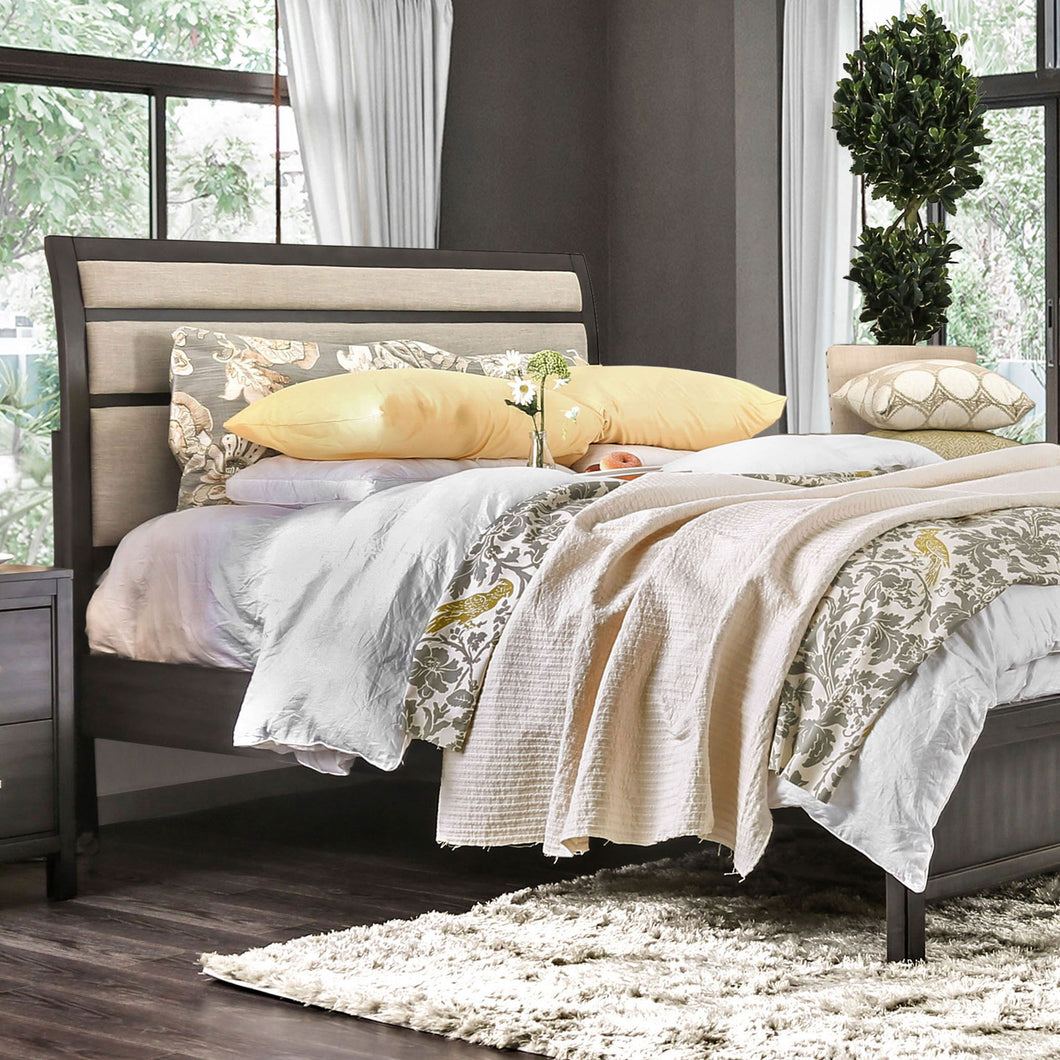 Berenice Gray/Beige Cal.King Bed