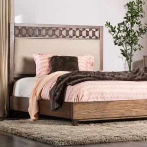 Kallisto Chestnut Brown/Beige Cal.King Bed