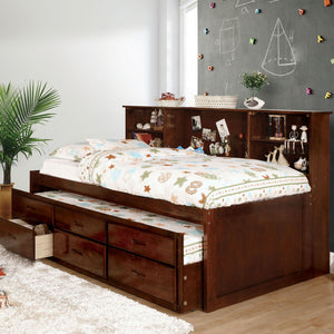 Hervey Cherry Captain Full Bed w/ Trundle + 3 Drawers