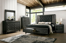 Load image into Gallery viewer, Demetria Metallic Gray 5 Pc. Queen Bedroom Set w/ 2NS image
