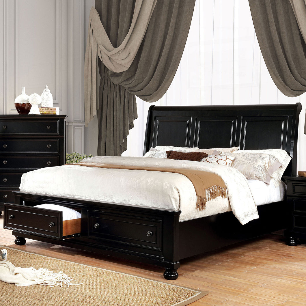 Castor Black Cal.King Bed